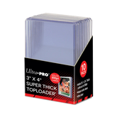 ULTRA PRO - Paquete de micas 3" x 4" Super Thick Toploader: Clear c/10 - Gamesmart